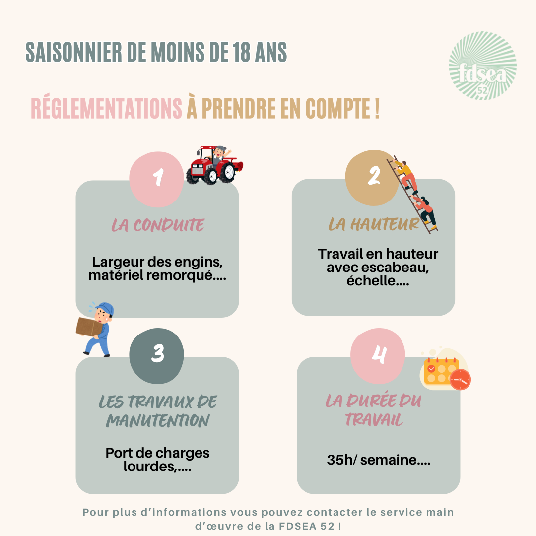 L’EMPLOI DES JEUNES SAISONNIERS DE MOINS DE 18 ANS : Quelques règles à respecter !