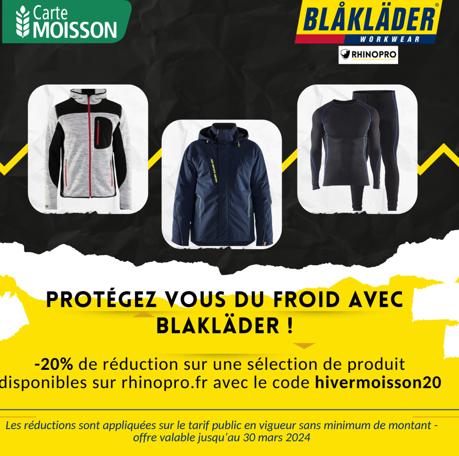 Profitez d’une remise sur les vêtements d’été BLAKLADER